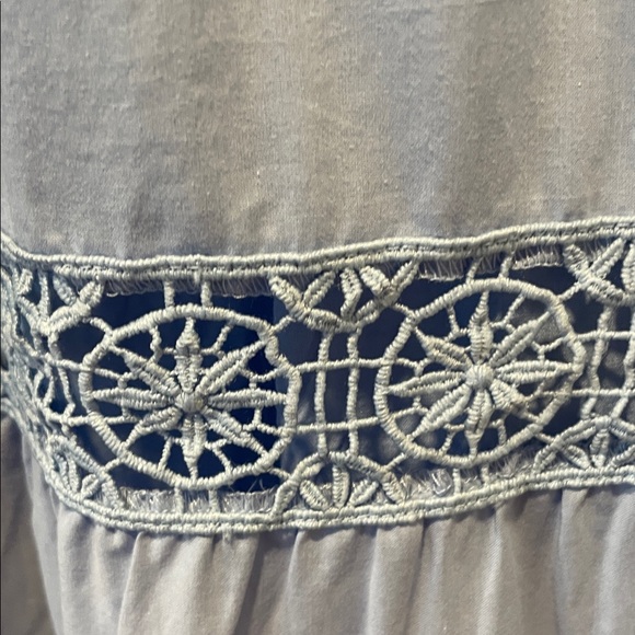 MAYE Lotus Midi Dress Sky Blue Size Medium, NWT - Picture 10 of 13